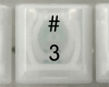 3 # Keycap, iBook G3 Clamshell, Original