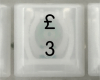 3 £ Keycap, iBook G3 Clamshell, Original