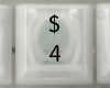 4 $ Keycap, iBook G3 Clamshell, Original