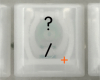 / ? Keycap, iBook G3 Clamshell, Original Tangerine