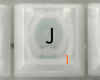 J Keycap, iBook G3 Clamshell, Original Tangerine