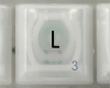 L Keycap, iBook G3 Clamshell, Original Graphite