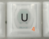 U Keycap, iBook G3 Clamshell, Original Tangerine